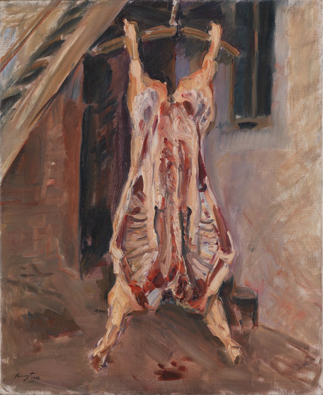 Levágott sertés alkotó: Max Slevogt