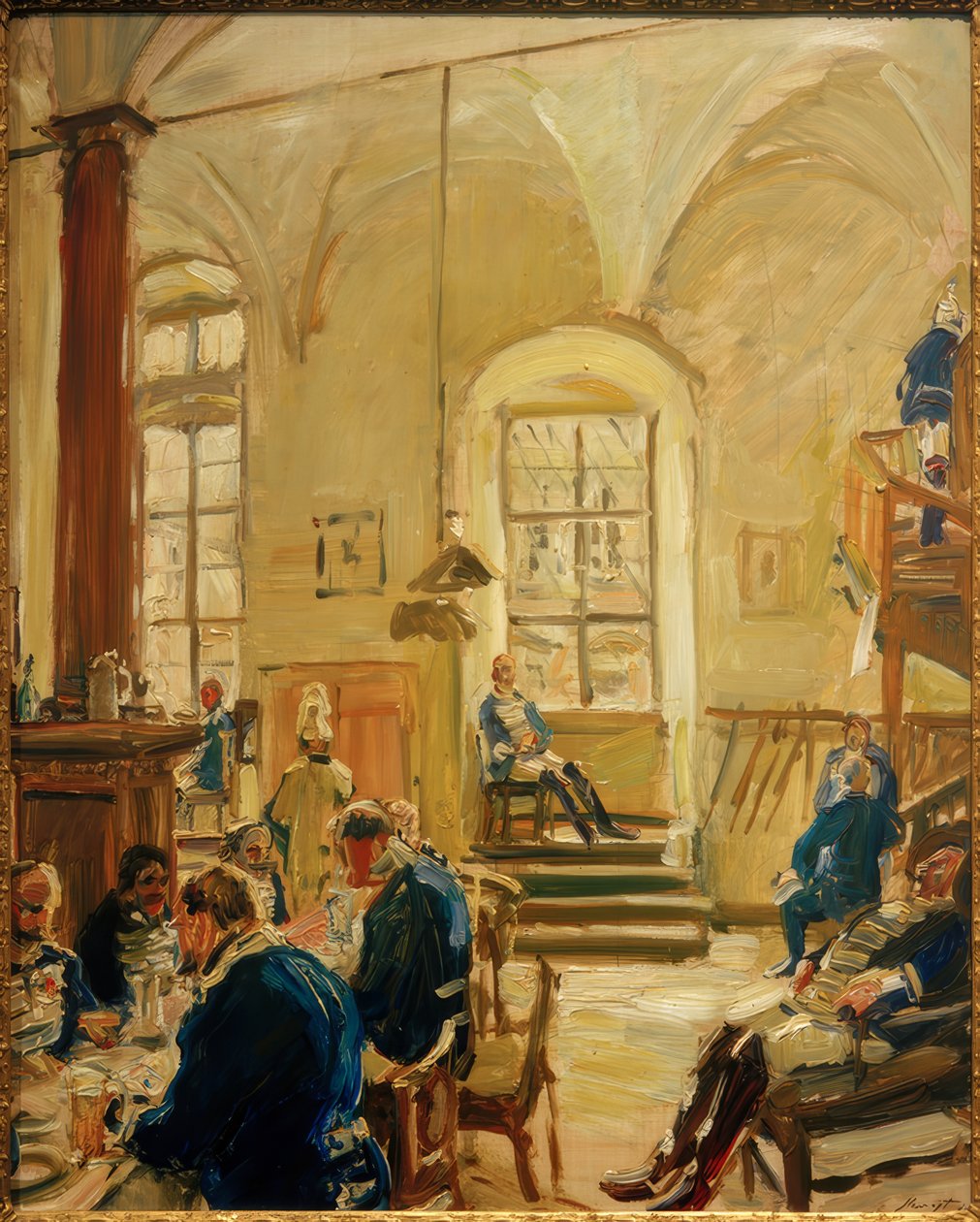 Hartschierwache alkotó: Max Slevogt
