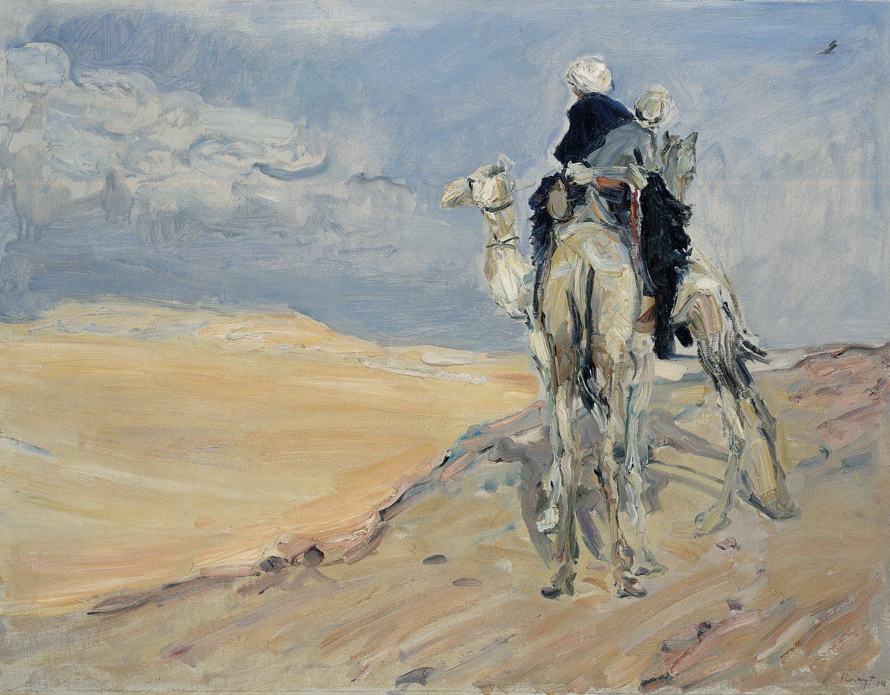 Homokvihar a líbiai sivatagban, 1914 alkotó: Max Slevogt
