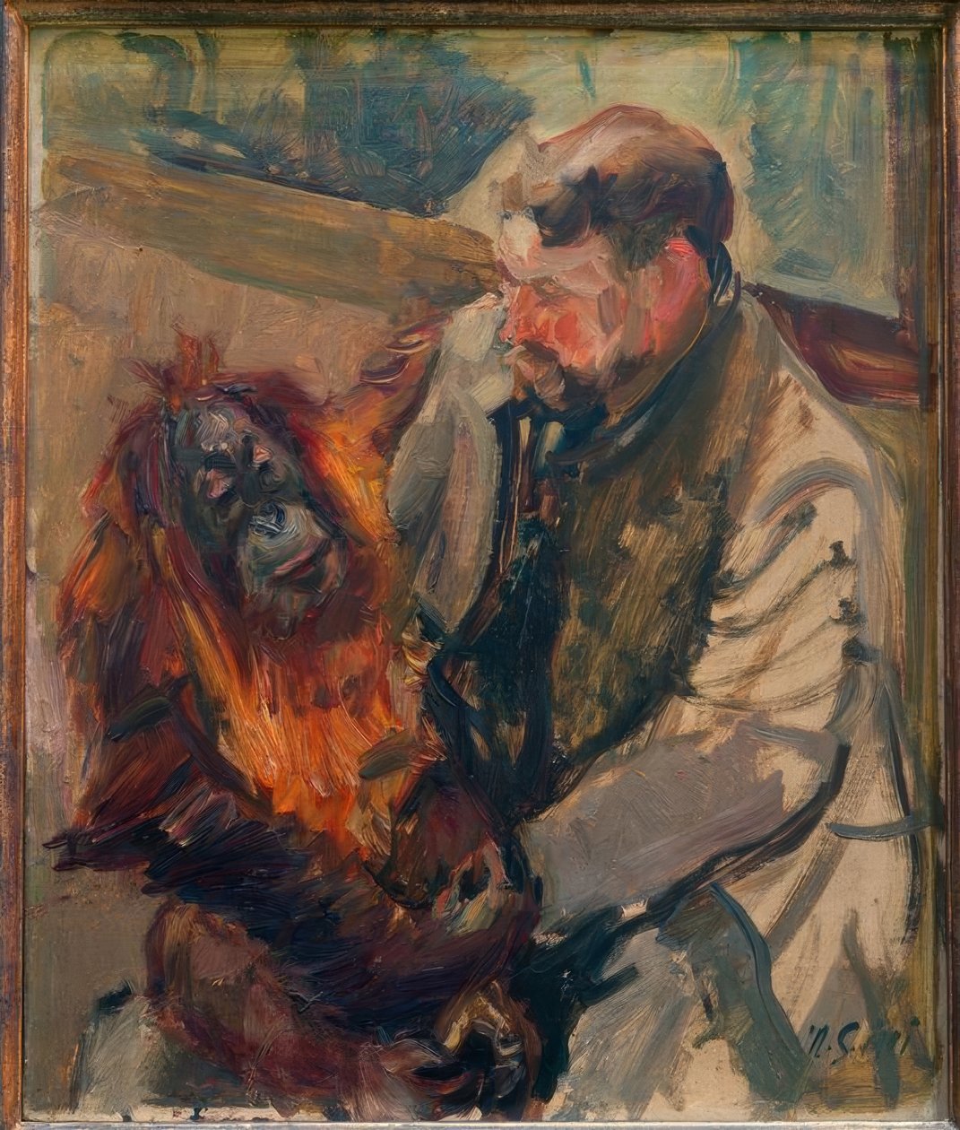 Vázlat orangután I - szavak tengerész alkotó: Max Slevogt