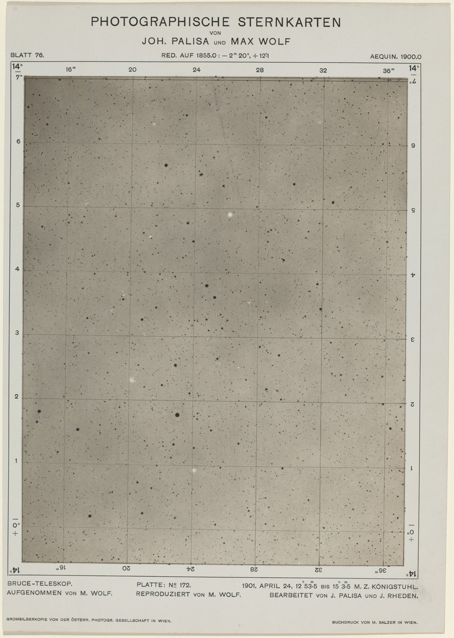 Fényképes csillagtáblák 1901. április 24., 480. Alkotók: Max Wolf, Johann Palisa. alkotó: Max Wolf, Johann Palisa
