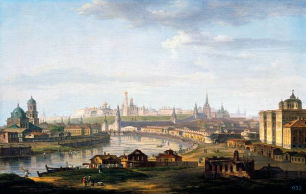 Moszkva látképe, 1819 alkotó: Maxim Nikiforovitsch Worobjeff