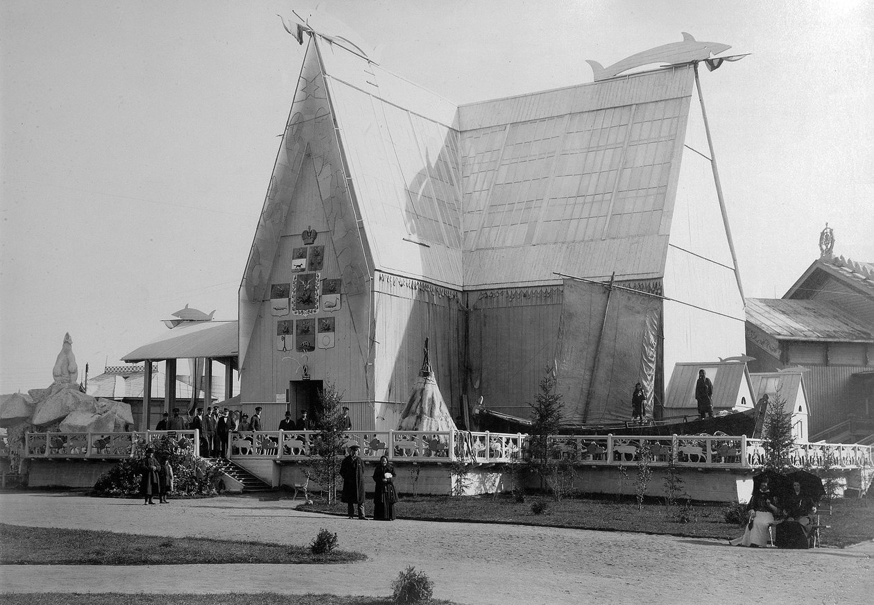 Északi pavilon, az összoroszországi kiállítás, Nyizsnyij Novgorod, Oroszország, 1896. alkotó: Maxim Dmitriev