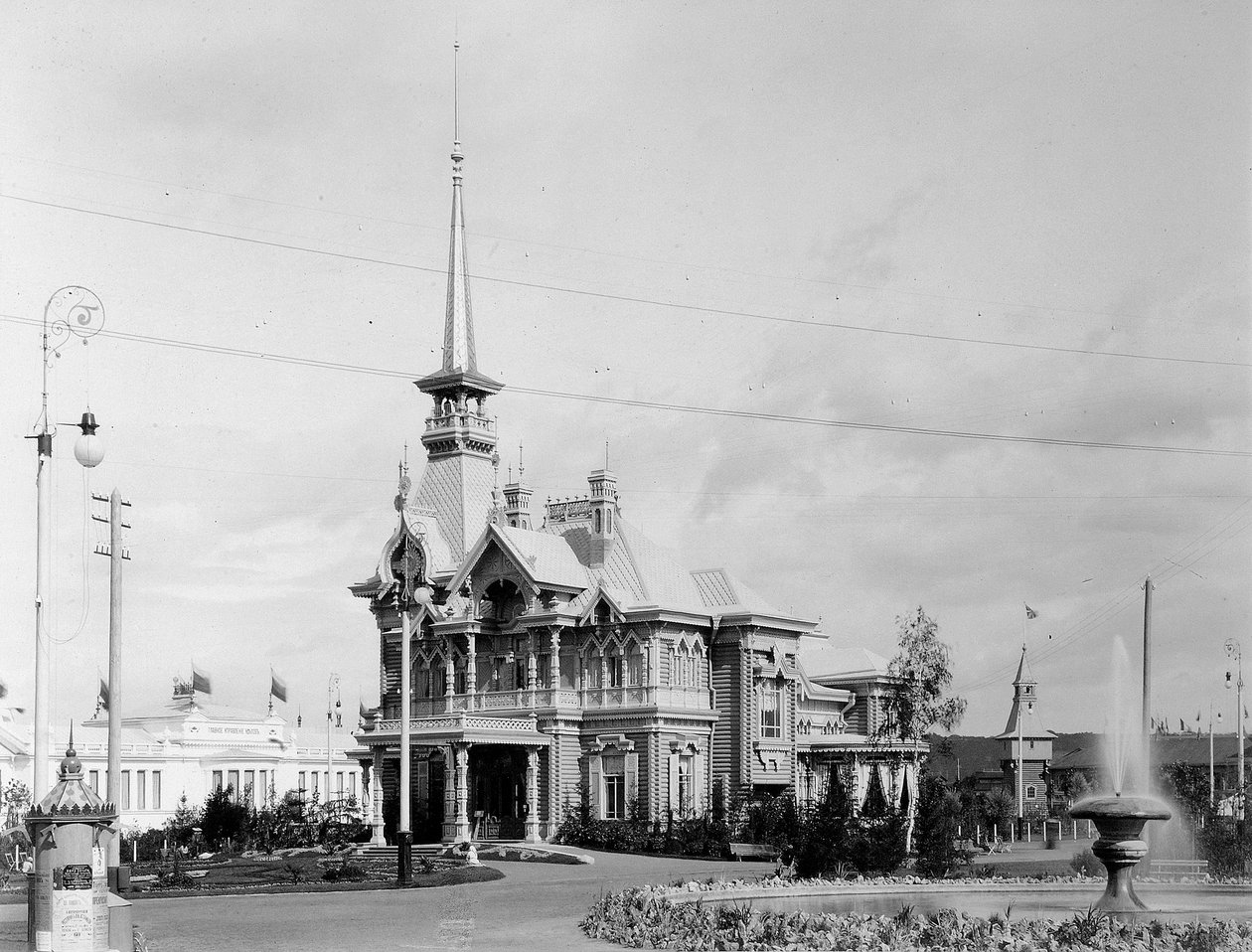 Cárok pavilonja, az összoroszországi kiállítás, Nyizsnyij Novgorod, Oroszország, 1896. alkotó: Maxim Dmitriev