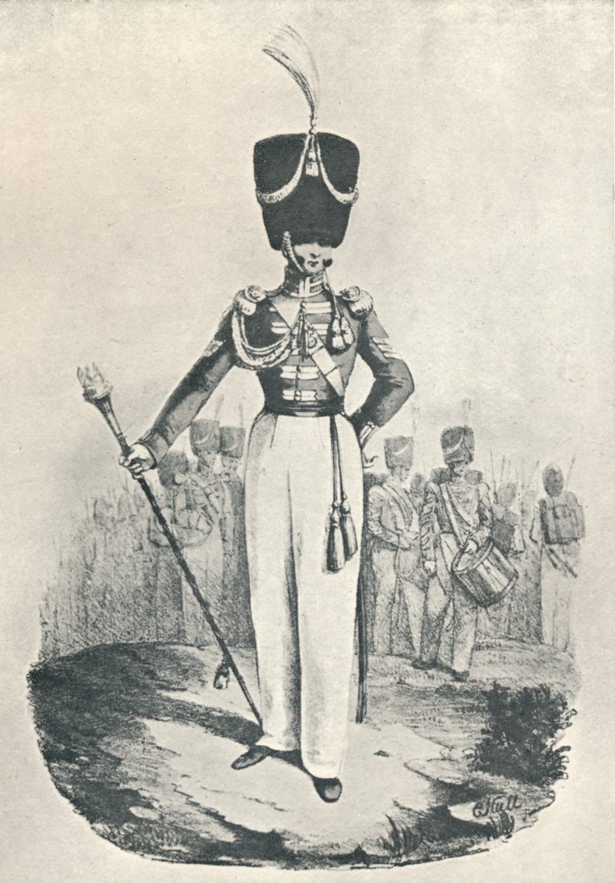 87. ezred vagy Királyi Ír Fusiliers, Dobőrnagy 1828, 1828 1909 alkotó: Maxim Gauci