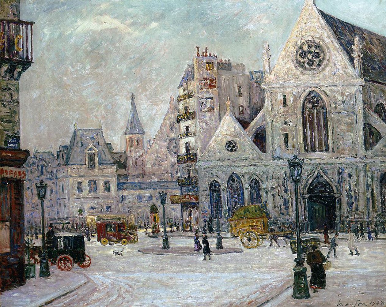 A St. Nicolas-des-Champs-templom, rue St. Martin, Párizs, 1908 alkotó: Maxime Emile Louis Maufra
