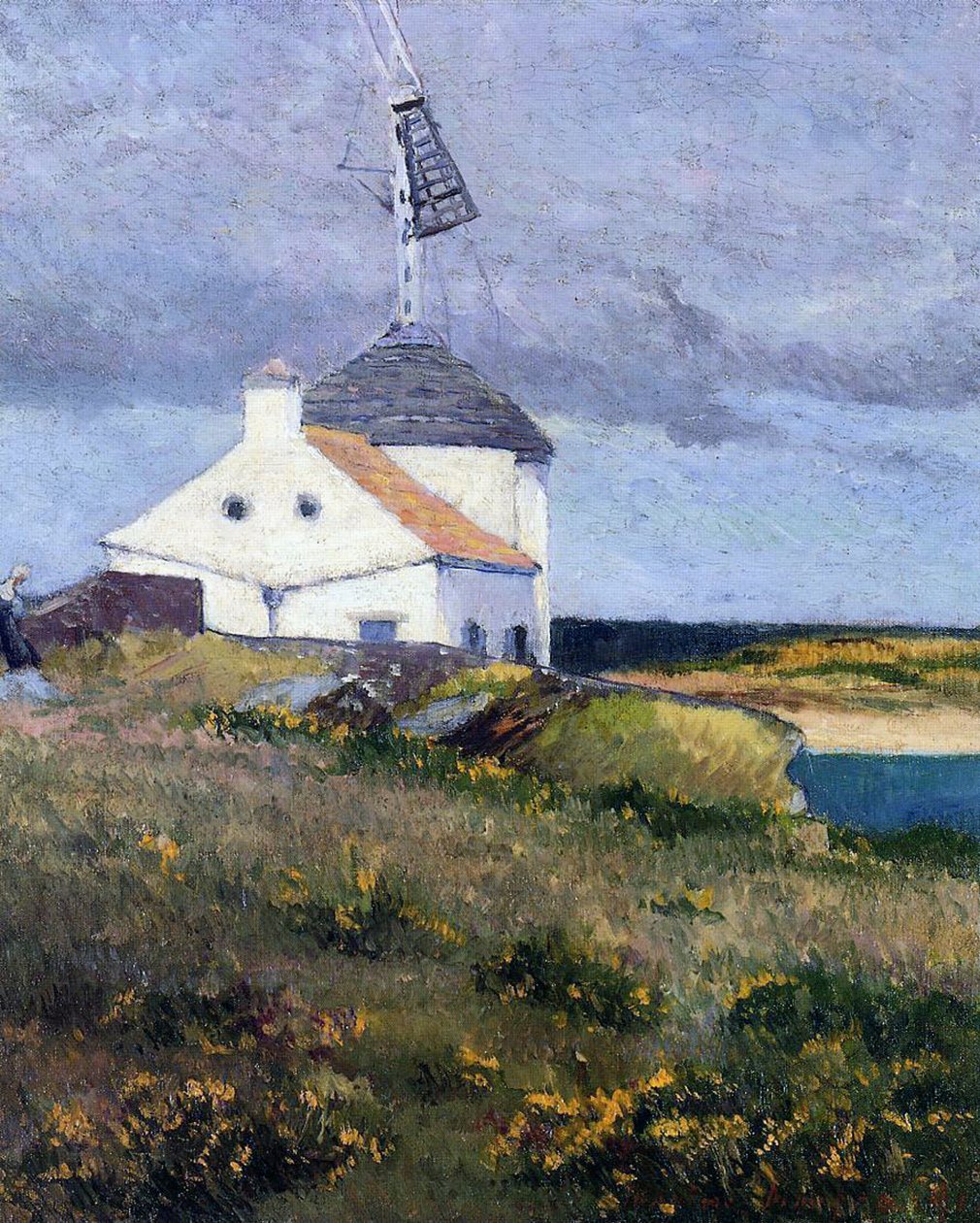 A jelzőtorony, Bretagne, 1911 alkotó: Maxime Emile Louis Maufra