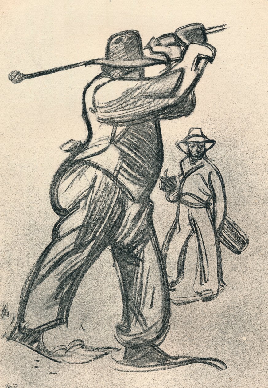 A golfjátékos, 1920, 1923 alkotó: Maxime Pierre Jules Dethomas