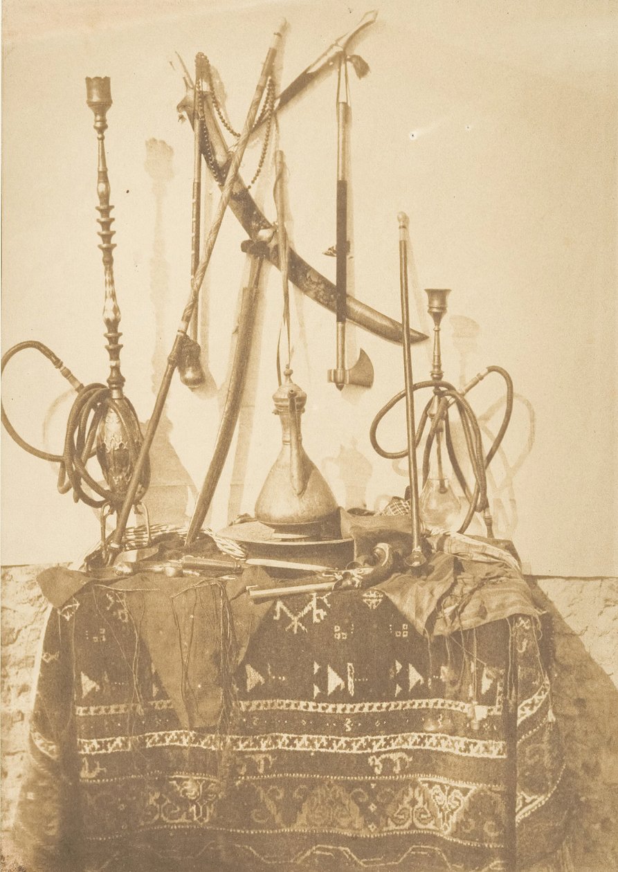 Kairói fegyverek és edények, 1849. december – 1850. január. alkotó: Maxime Du Camp
