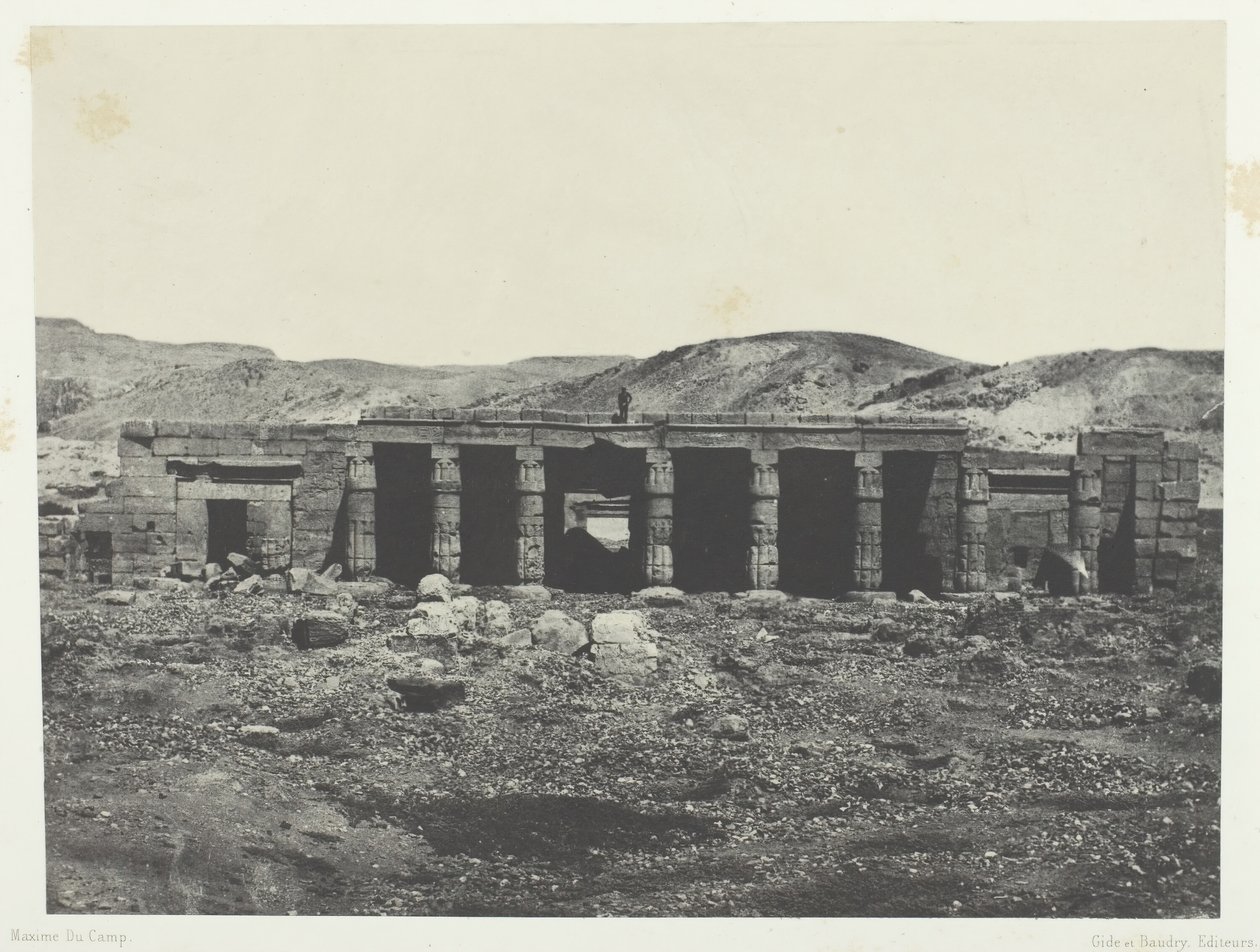 Gournah, Menephta I palota, Théba, 184951, nyomtatva 1852. alkotó: Maxime Du Camp