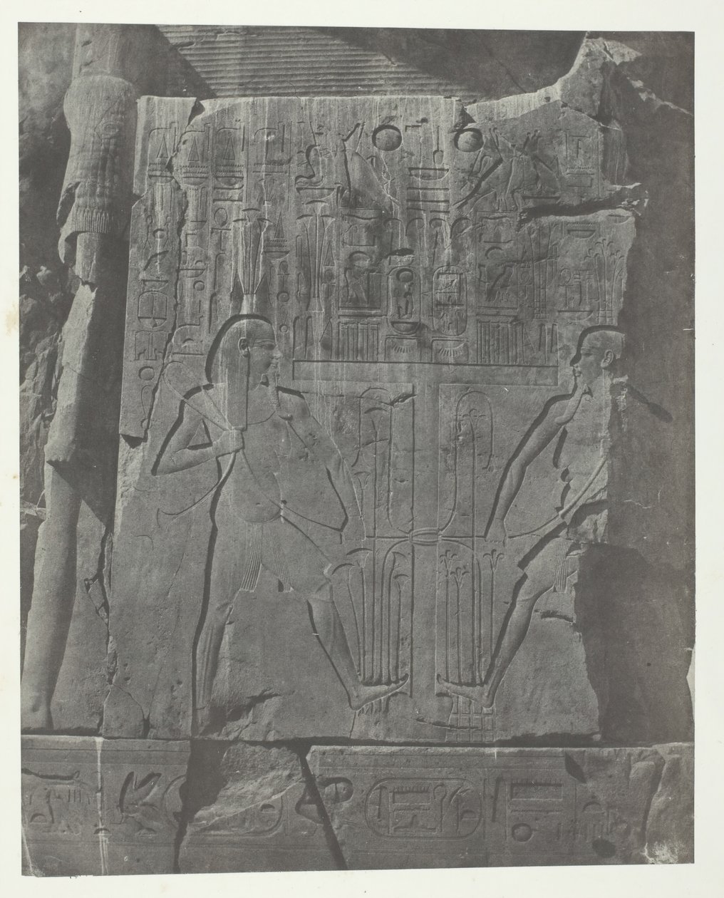 Gournah, Szobrok a kolosszusok trónjáról, Théba, 184951, nyomtatva 1852-ben. alkotó: Maxime Du Camp