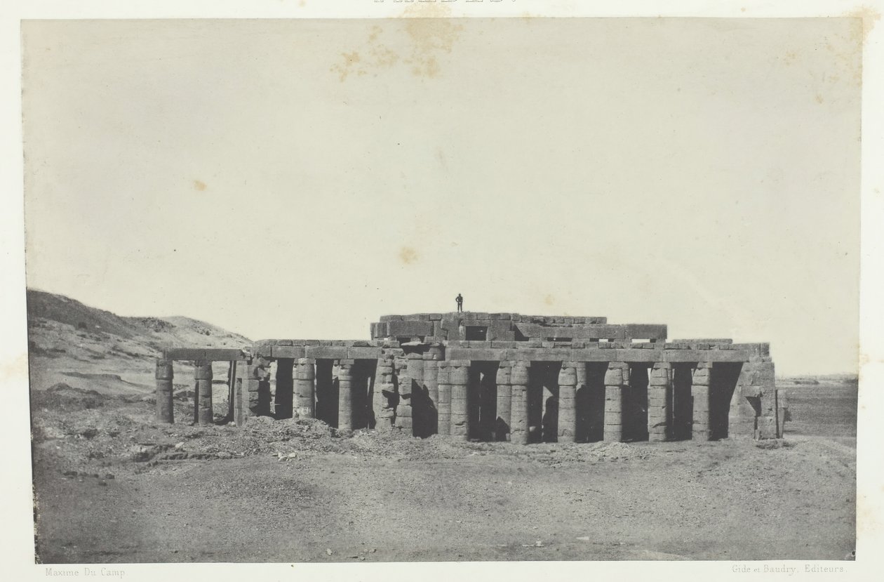 Gournah, Osymandias sírja, Théba, 184951, nyomtatva 1852-ben. alkotó: Maxime Du Camp