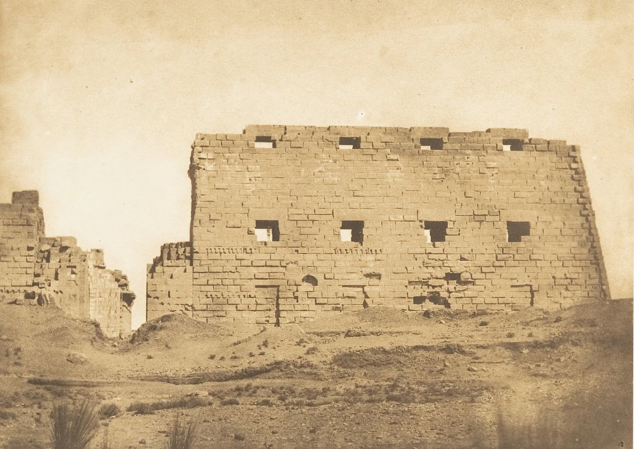 A karnaci palota nagy oszlopa, Théba, 1849-50. alkotó: Maxime Du Camp