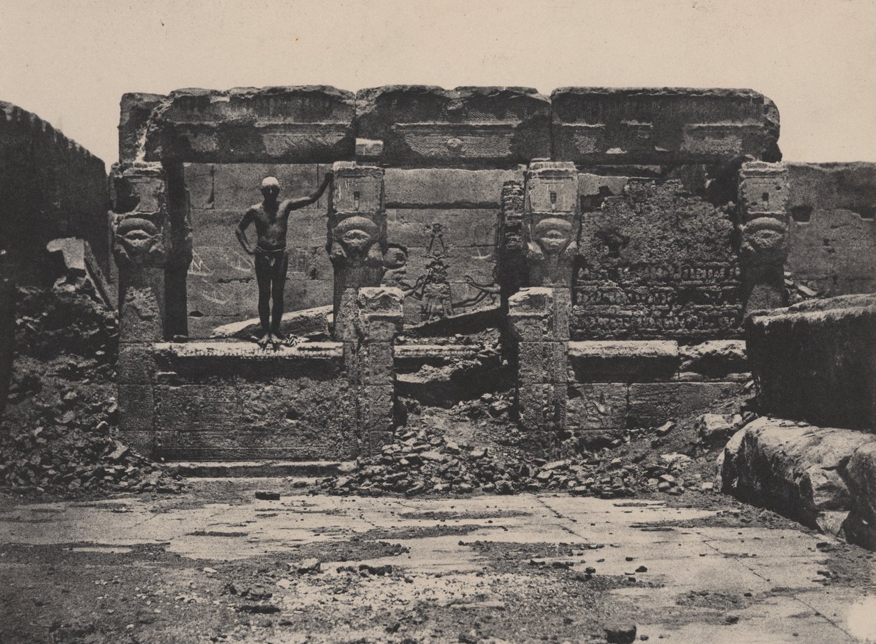 Dendera nagy temploma (Teutyres), Felső-Egyiptom alkotó: Maxime Du Camp