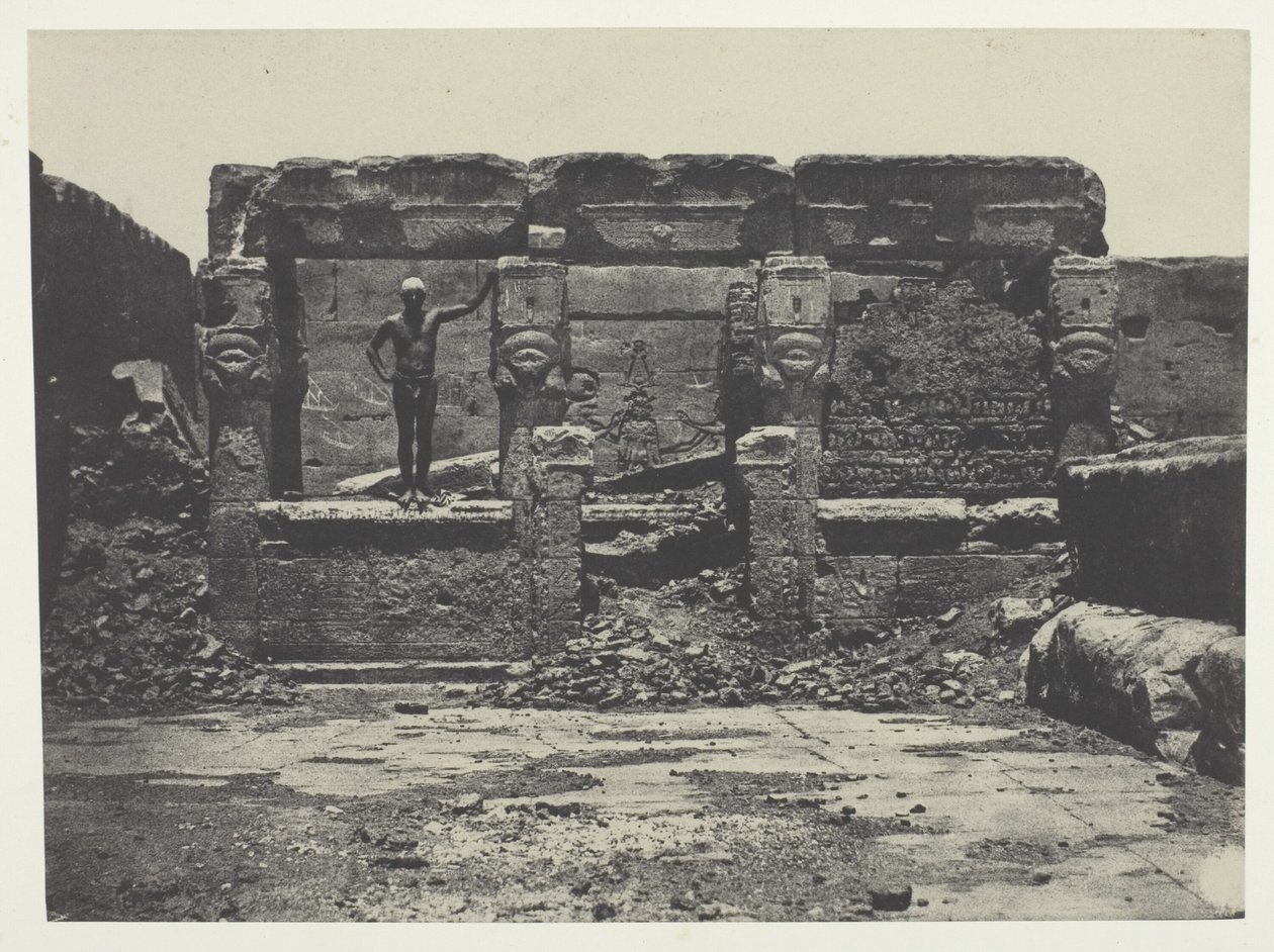 Dendera nagy temploma (Teutyres), Felső-Egyiptom alkotó: Maxime Du Camp
