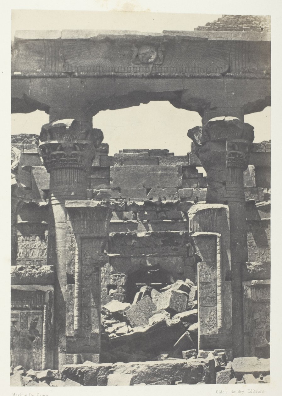 Kalabsheh, Porte du Pronaos; Núbia alkotó: Maxime Du Camp
