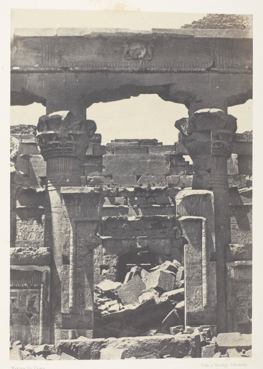 Kalabsheh, Porte du Pronaos; Núbia alkotó: Maxime Du Camp