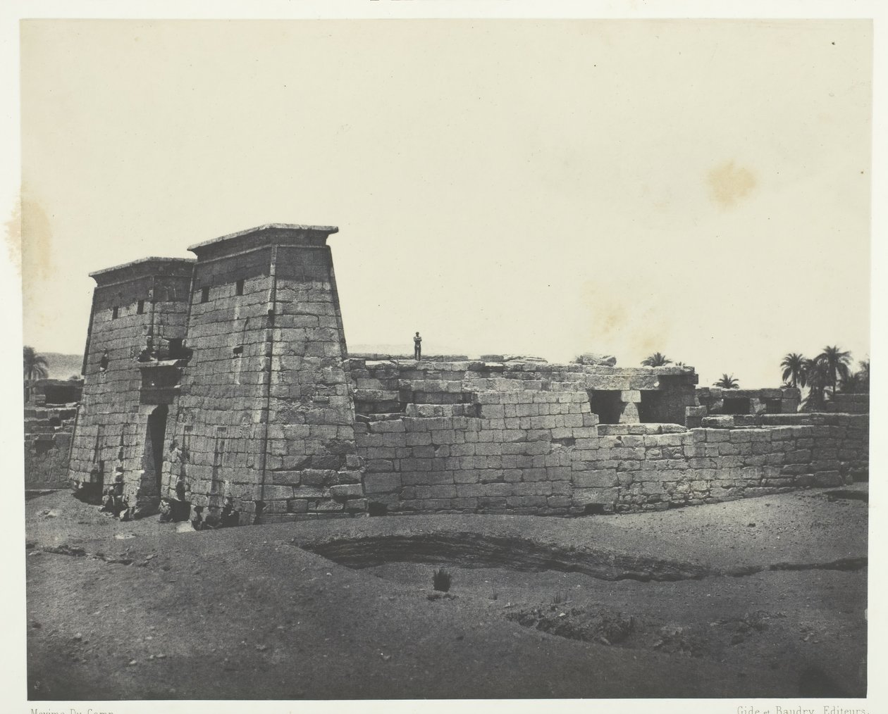 Karnak, Temple de Khons, Thèbes, 184951, nyomtatva 1852-ben. alkotó: Maxime Du Camp