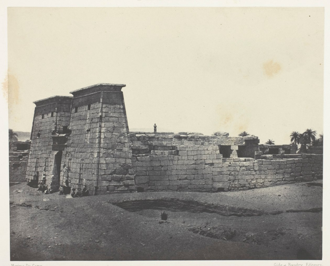 Karnak, Khons temploma; Théba alkotó: Maxime Du Camp