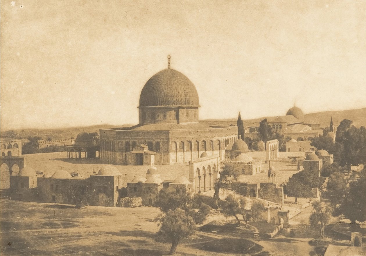 Omar mecsetje, Jeruzsálem, 1850. augusztus. alkotó: Maxime Du Camp