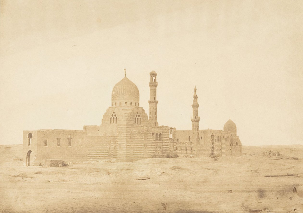 Mecset és az Ayoubiták sírja, Kairóban, 1849. december – 1850. január. alkotó: Maxime Du Camp