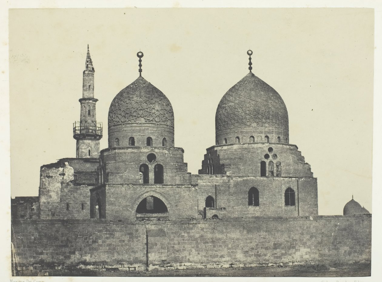 Kansou-el-Gouri szultán mecsetje és sírja, Le Kaire, 184951, nyomtatva 1852-ben. alkotó: Maxime Du Camp