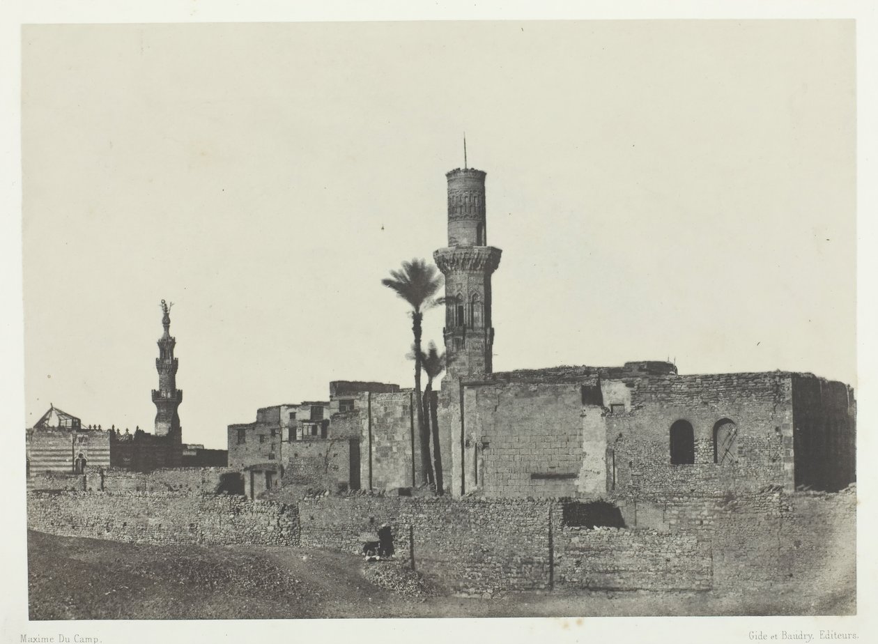 Mecset Bab-el-Saïda közelében, Le Kaire, 184951, nyomtatva 1852-ben. alkotó: Maxime Du Camp