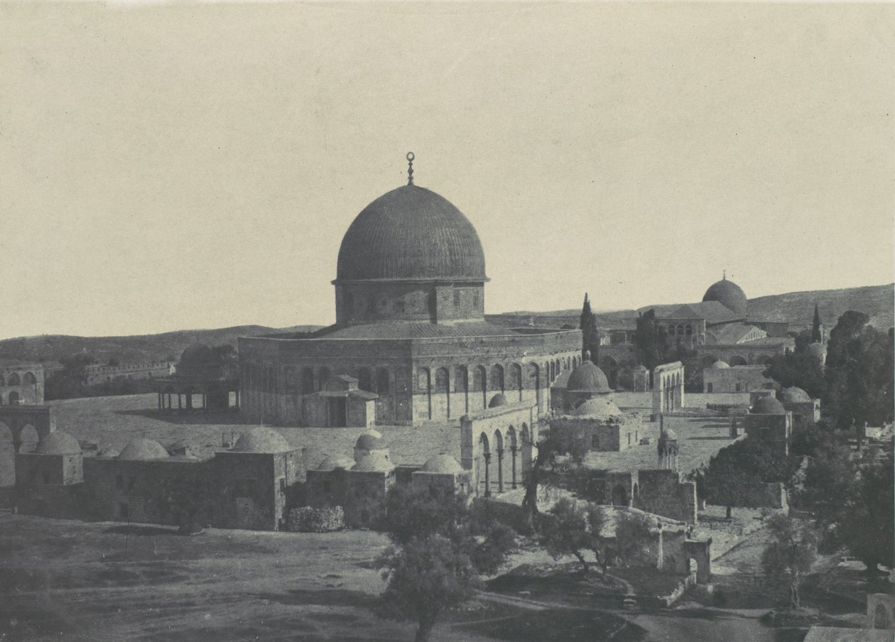 Palesztina. Jeruzsálem. Omar mecset, 1850. alkotó: Maxime Du Camp