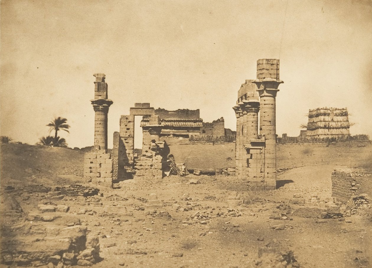 Herment Hermentis templomának romjai, 1849-50. alkotó: Maxime Du Camp