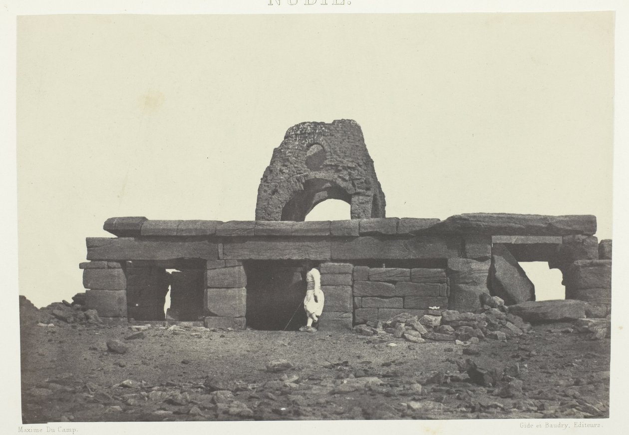 Amada temploma; Núbia, 99. tábla az "Egypte, Nubie, Palestine et Syrie" albumból (1852) alkotó: Maxime Du Camp