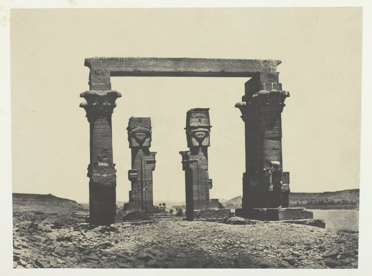 Temple de Kardassy, Nubie, 184951, nyomtatva 1852-ben. alkotó: Maxime Du Camp