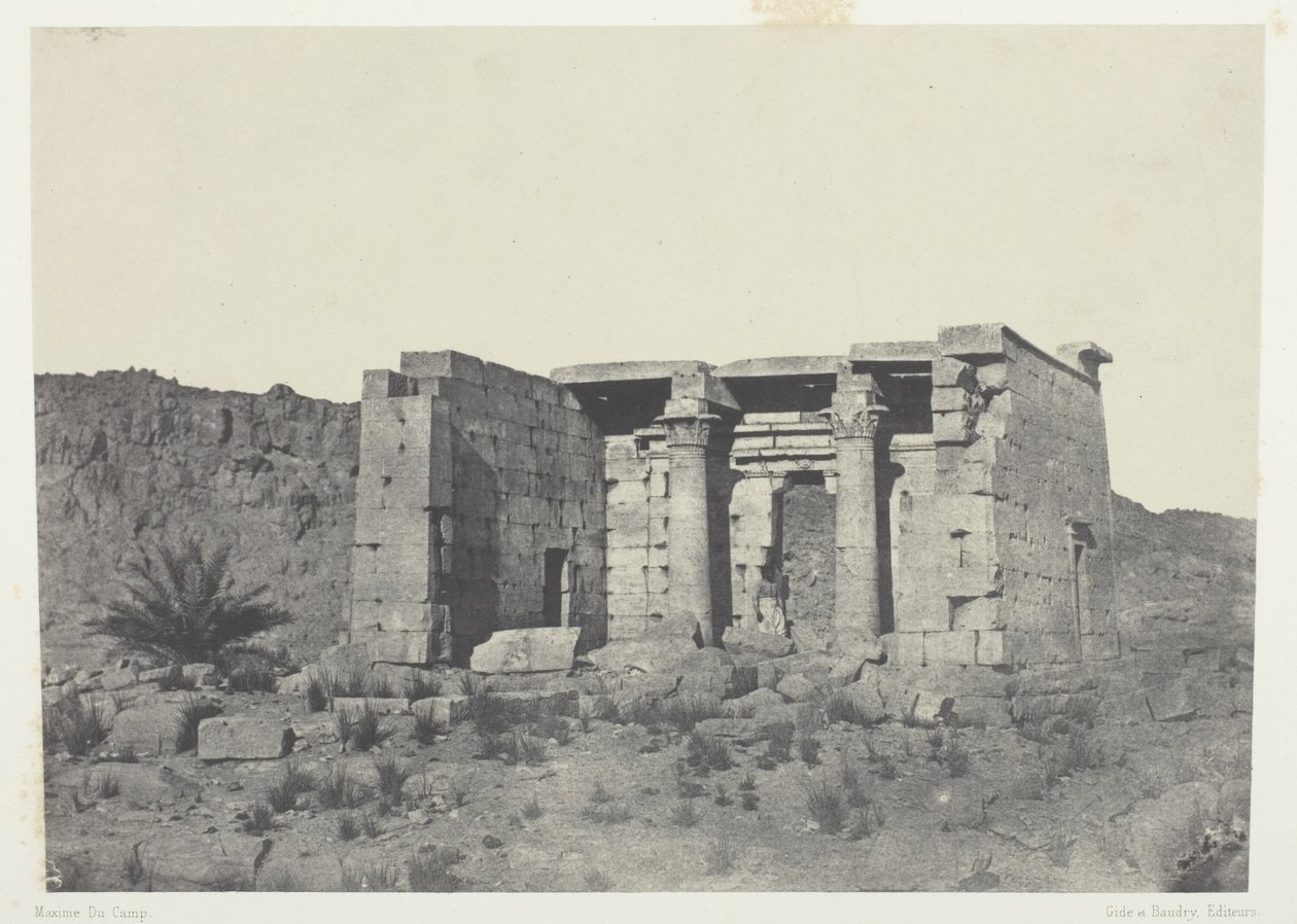 Tafeh temploma (ókori Taphis), Núbia alkotó: Maxime Du Camp