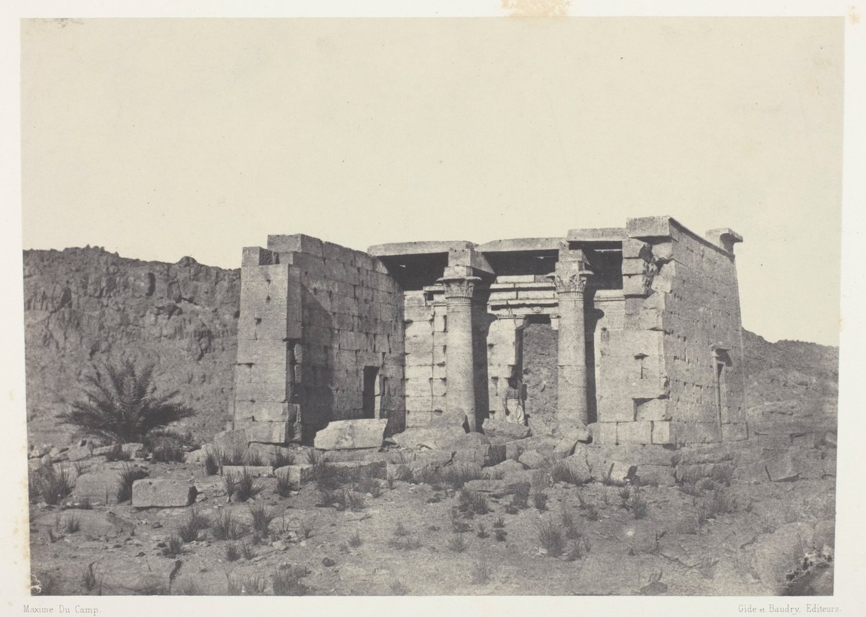 Tafeh temploma (ókori Taphis), Núbia alkotó: Maxime Du Camp