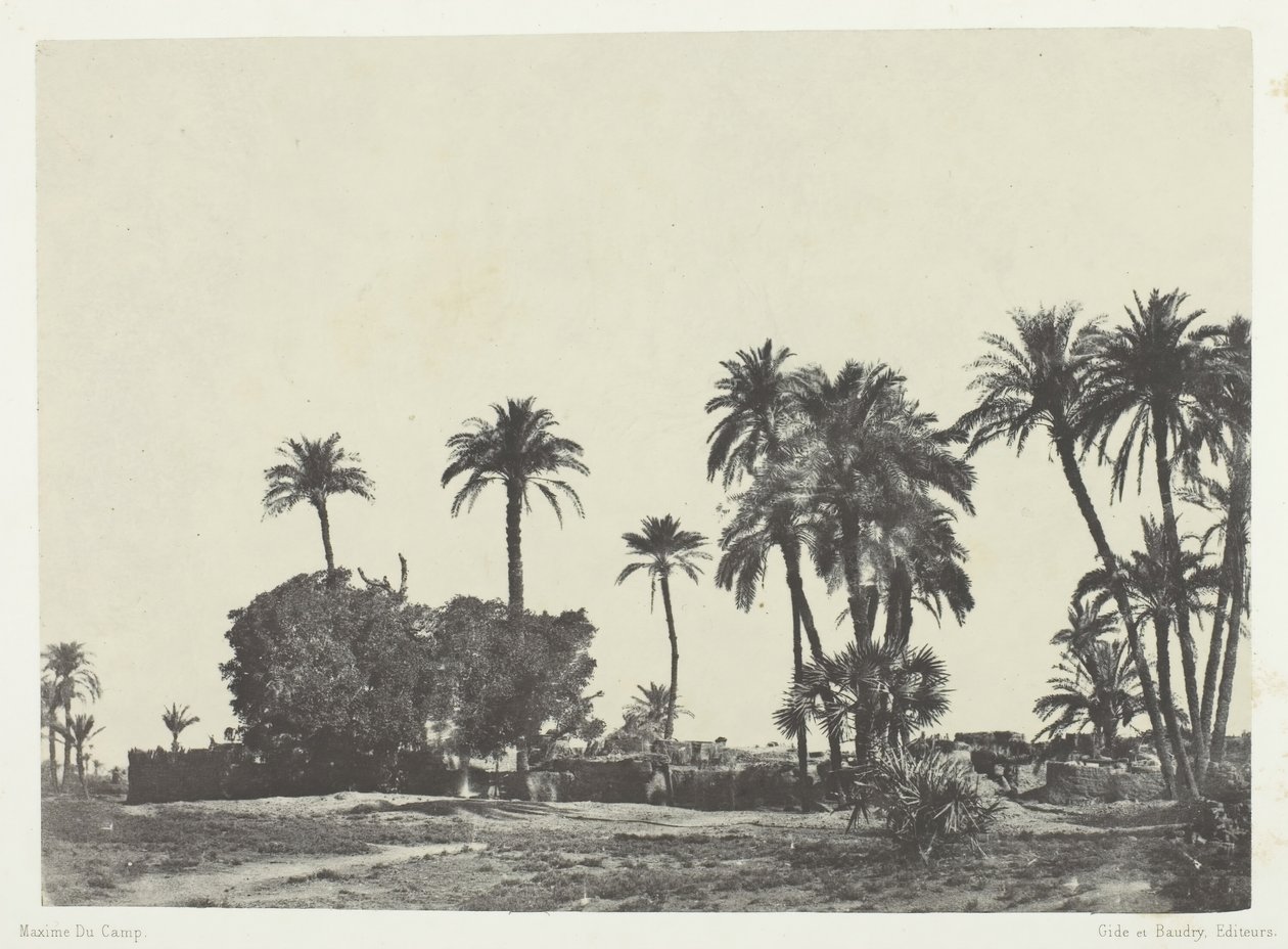 Hamameh falu, Felső-Egyiptom, 184951, nyomtatva 1852. alkotó: Maxime Du Camp