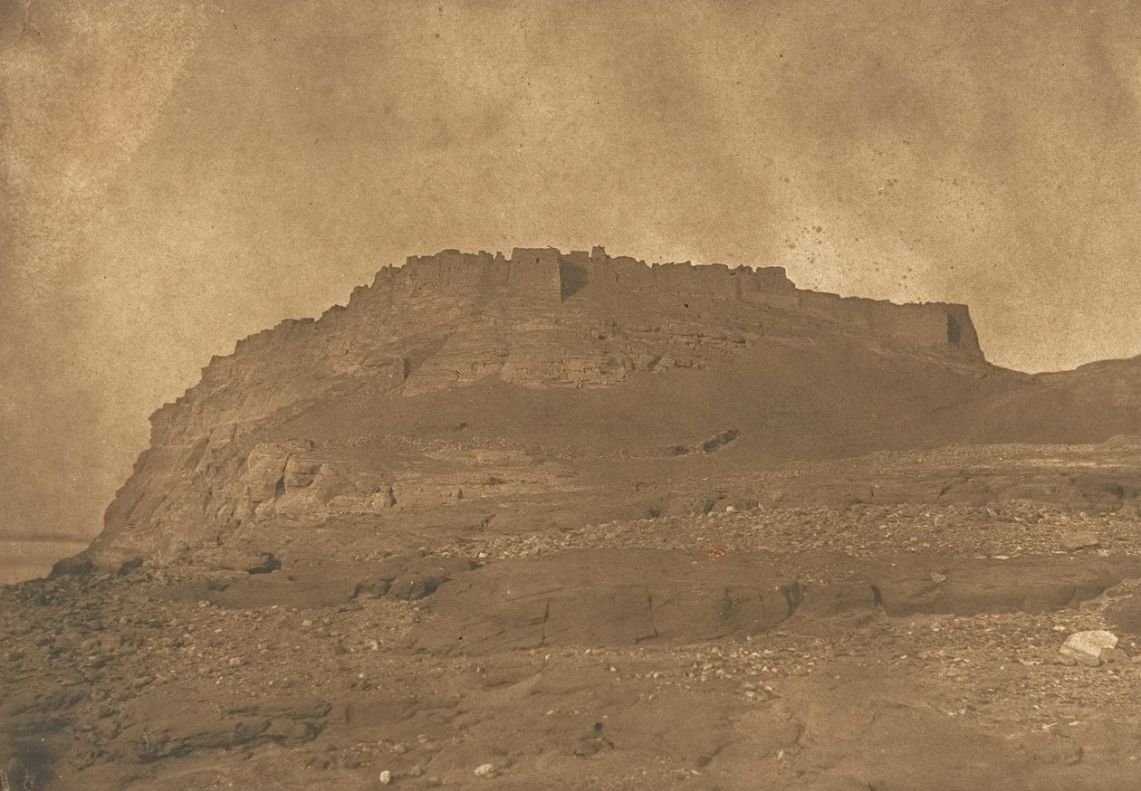 Az Ibrym-erőd látképe, 1850. március 31. alkotó: Maxime Du Camp