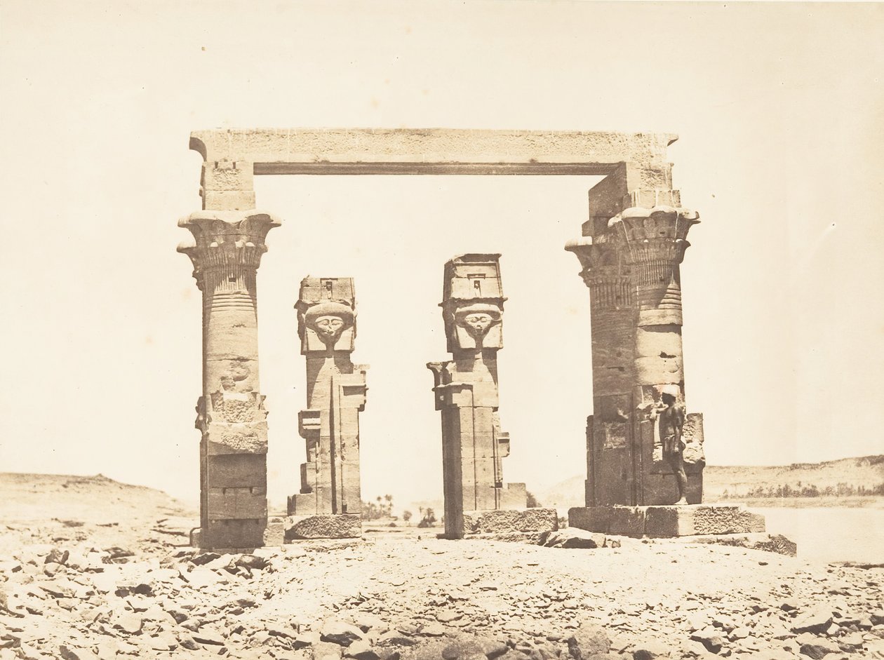 Kilátás a Kardassy-templomra, 1850. április 9. alkotó: Maxime Du Camp