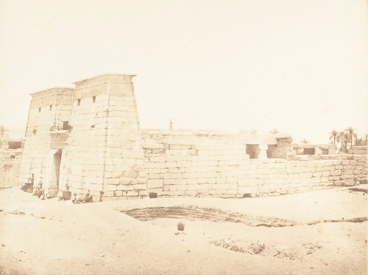 A Khons templom általános képe, Karnac, Théba, 1849-50. alkotó: Maxime Du Camp