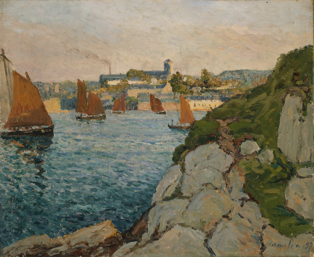 Douarnenez a Napfényben, 1897. alkotó: Maxime Emile Louis Maufra
