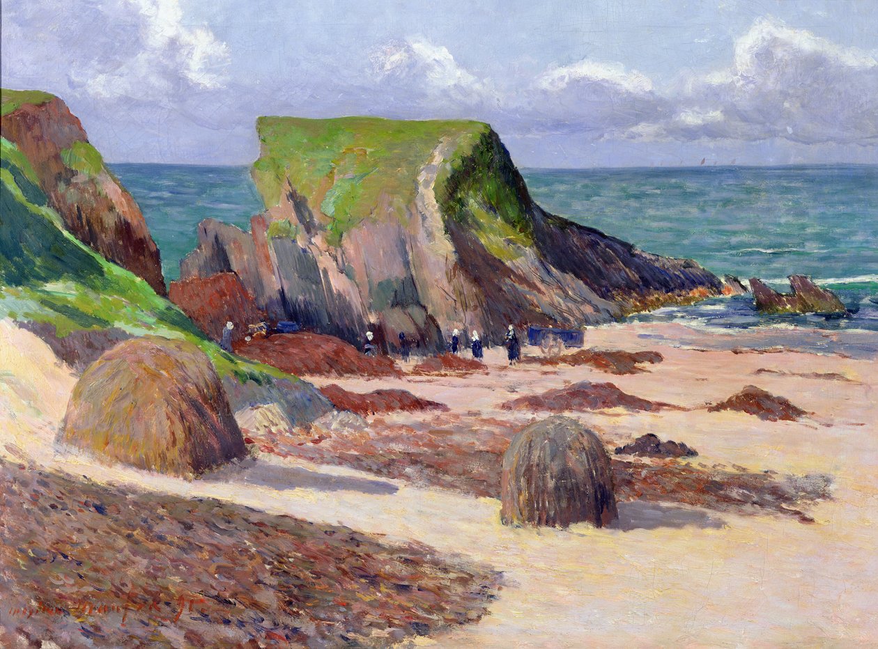 Hínár betakarítása, 1891 alkotó: Maxime Emile Louis Maufra