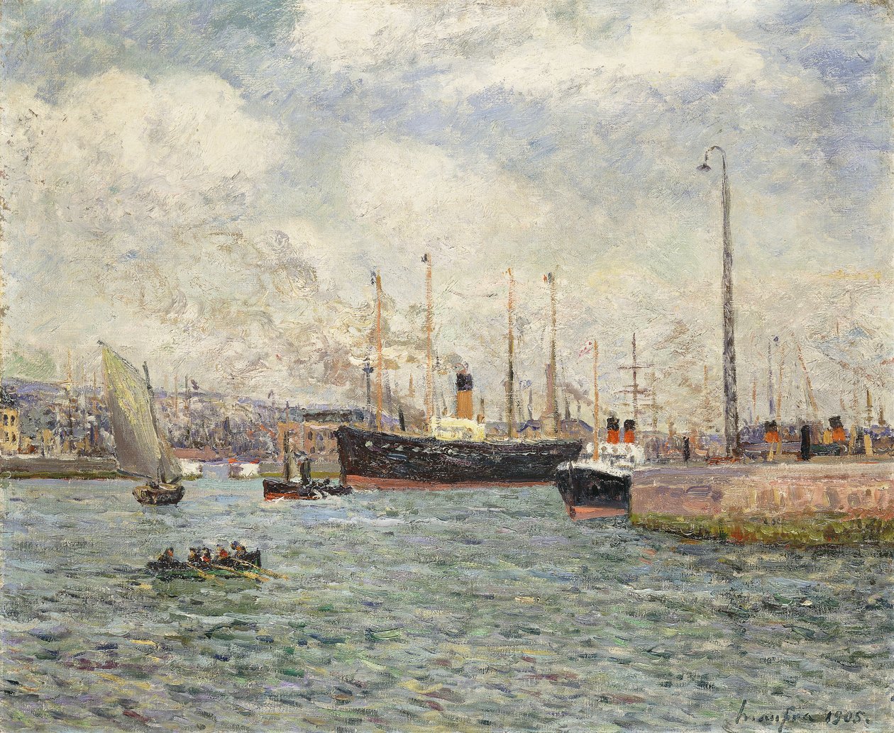 Le Havre kikötője, 1905 alkotó: Maxime Emile Louis Maufra