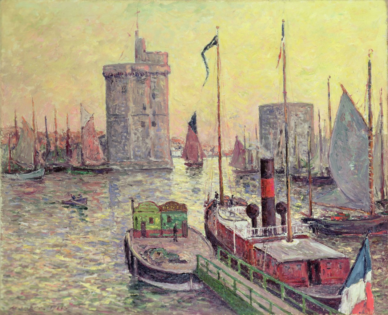 La Rochelle kikötője alkotó: Maxime Emile Louis Maufra