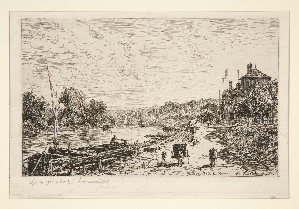 Bords de la Seine (a Szajna partja) alkotó: Maxime Lalanne