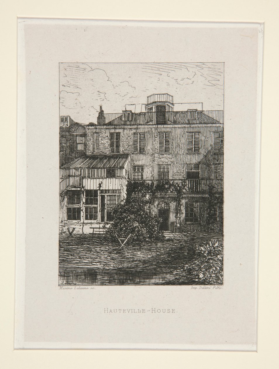 Hauteville-House, pl. 2 a Victor Hugo lakosztályból (Victor Hugo). alkotó: Maxime Lalanne