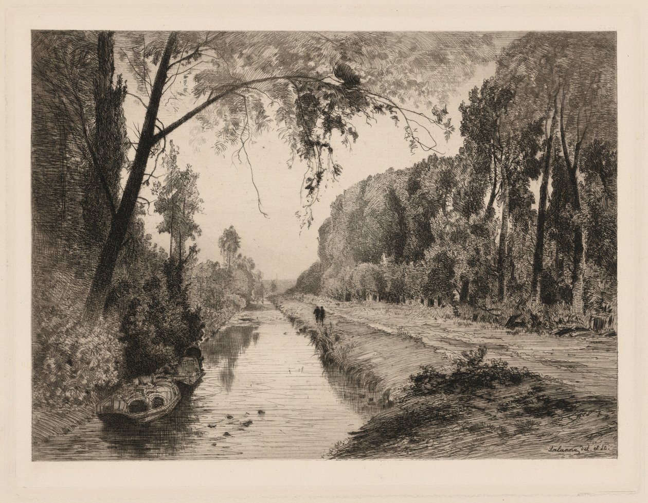 A csatorna Pont-Saint-Maxence-ben alkotó: Maxime Lalanne