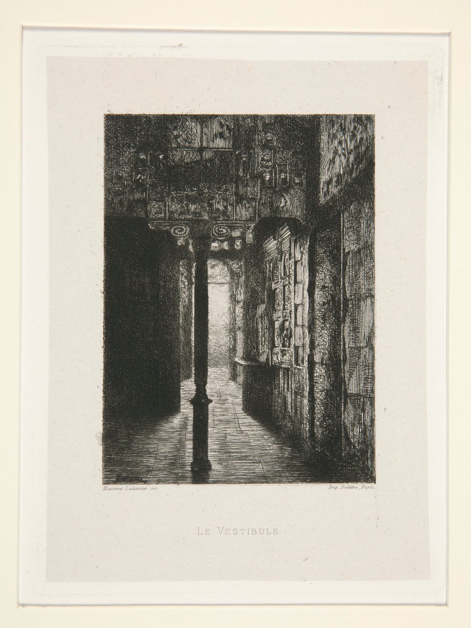 Az előcsarnok, pl. 3 a Victor Hugo lakosztályból (Victor Hugo). alkotó: Maxime Lalanne