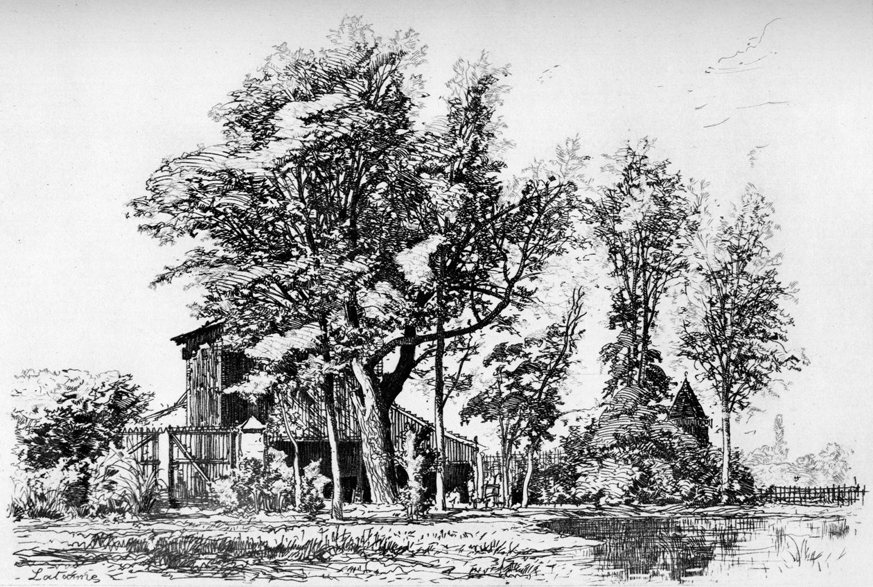 Az akácok, 1850-1895, 1924 alkotó: Maxime Lalanne