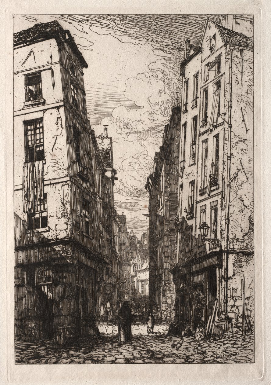 Rue des Marmousets (Régi Párizs) alkotó: Maxime Lalanne