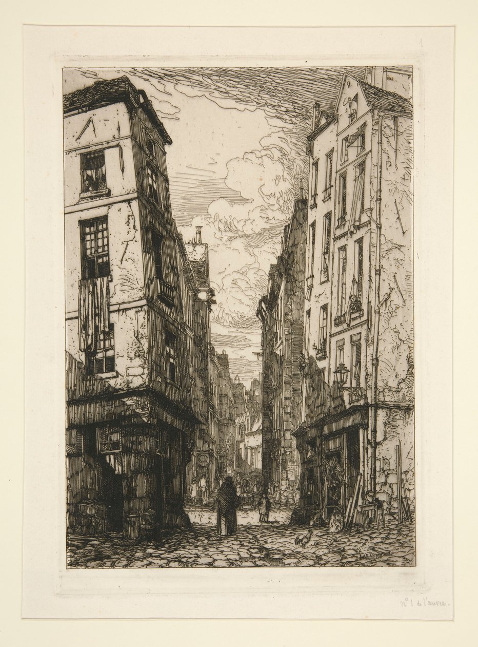 Rue des Marmousets (Régi Párizs) alkotó: Maxime Lalanne