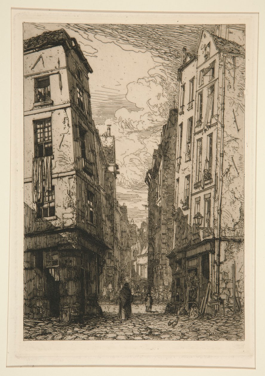 Rue des Marmousets (Régi Párizs) alkotó: Maxime Lalanne