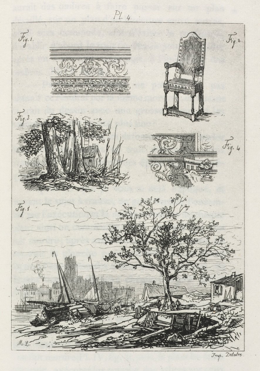 Értekezés a rézkarcról: 1866. 4. tábla. alkotó: Maxime Lalanne